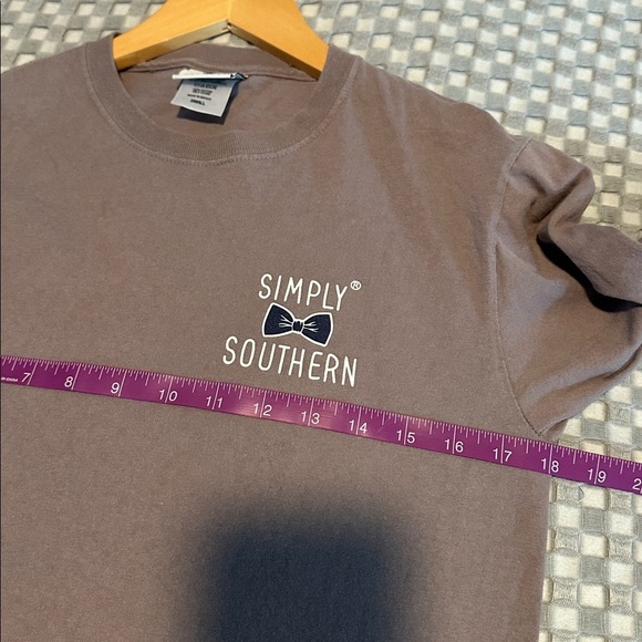 Simply Southern Grayish Purple Long Sleeve Tee - Picture 5 of 6